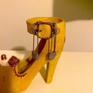 Sterling Dangling Safety Pin Earrings